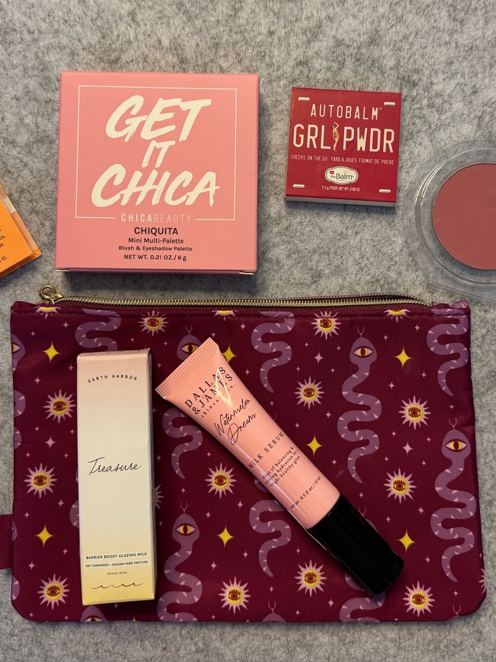 Pretty in Pink Makeup Lot with IPSY Bag (11 items total)